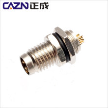 Straight All in One type Integrated type 3 4 Pin Female Male M8 Front Back Screw Panel Mount Socket Connector